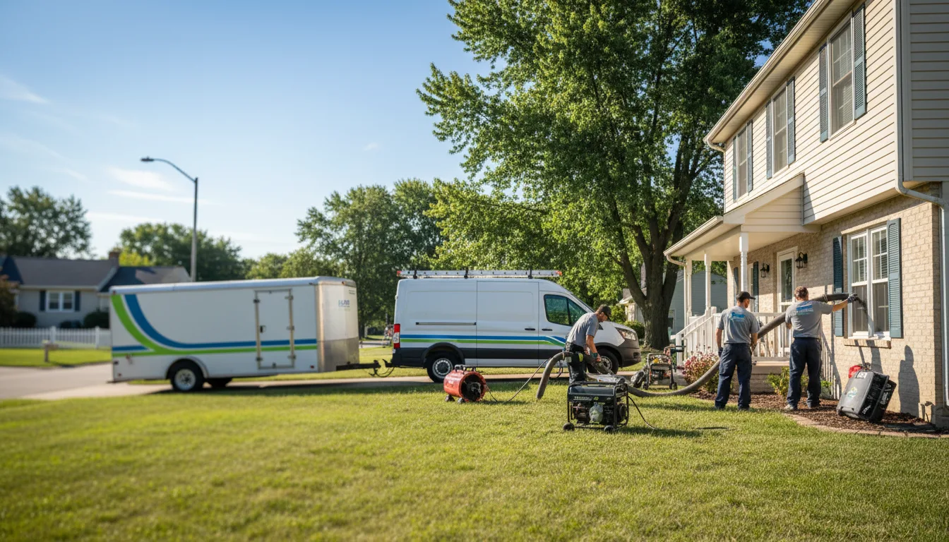 Flooded Basement Restoration And Cleanup With Repair in Mount Vernon, IN near me